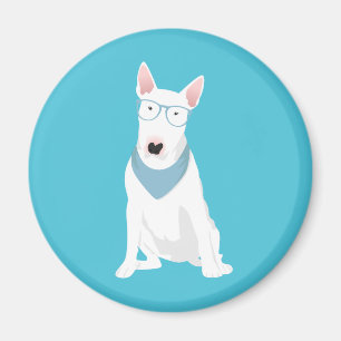 Blau der Bullterrier Magnet