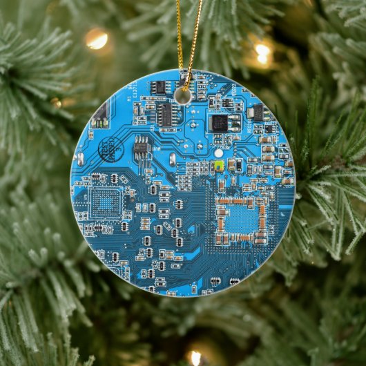 Blau der Computergehäuse Keramik Ornament (Baum)
