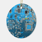 Blau der Computergehäuse Keramik Ornament (Links)