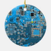 Blau der Computergehäuse Keramik Ornament (Hinten)