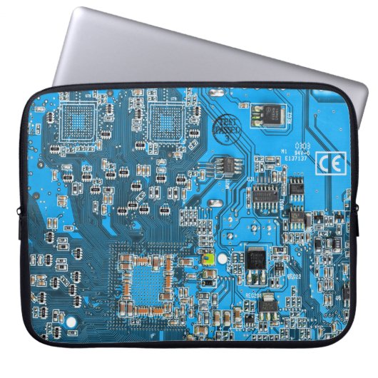 Blau der Computergehäuse Laptopschutzhülle (Vorderseite)