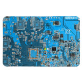 Blau der Computergehäuse Magnet (Horizontal)