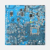 Blau der Computergehäuse Magnet (Vorne)