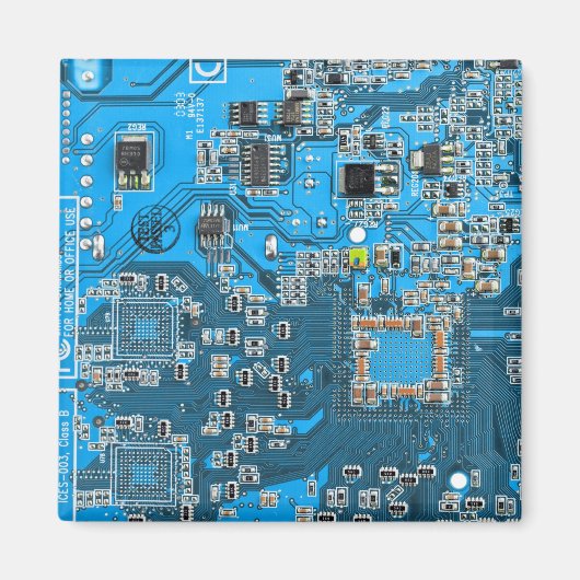 Blau der Computergehäuse Magnet (Vorne)