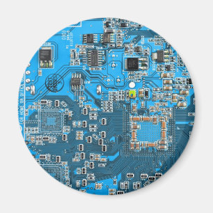 Blau der Computergehäuse Magnet