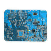 Blau der Computergehäuse Magnet (Horizontal)