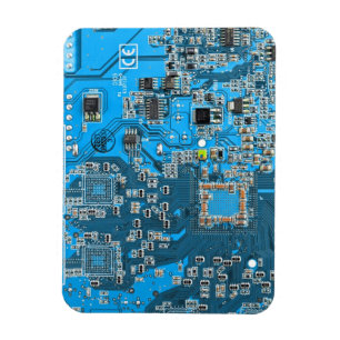 Blau der Computergehäuse Magnet