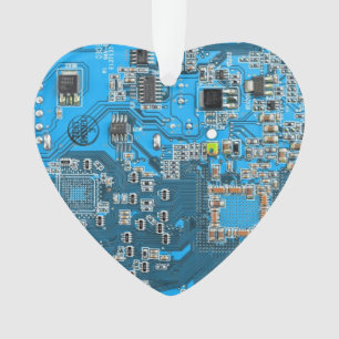 Blau der Computergehäuse Ornament