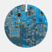 Blau der Computergehäuse Ornament Aus Glas (Rückseite)