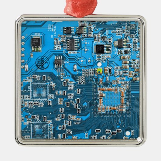 Blau der Computergehäuse Ornament Aus Metall (Vorne)