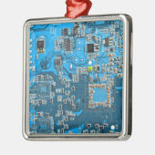 Blau der Computergehäuse Ornament Aus Metall (Links)