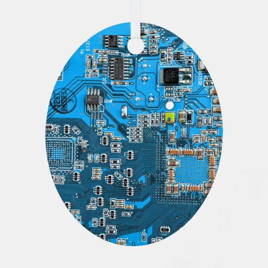 Blau der Computergehäuse Ornament Aus Metall (Rückseite)