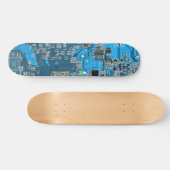 Blau der Computergehäuse Skateboard (Horizontal)