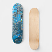Blau der Computergehäuse Skateboard (Vorderseite)