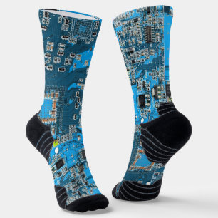 Blau der Computergehäuse Socken