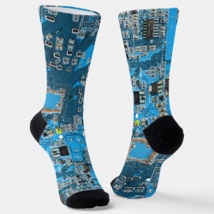 Blau der Computergehäuse Socken