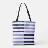 Blau der Nautischen Marine, hellblauer Streifen Tasche (Rückseite)