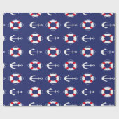 Blau der Navy Geschenkpapier (Flach)