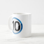 Blau der Nr. 10 Kaffeetasse (Vorderseite Links)