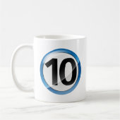 Blau der Nr. 10 Kaffeetasse (Links)