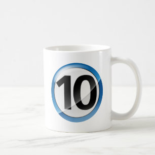 Blau der Nr. 10 Kaffeetasse