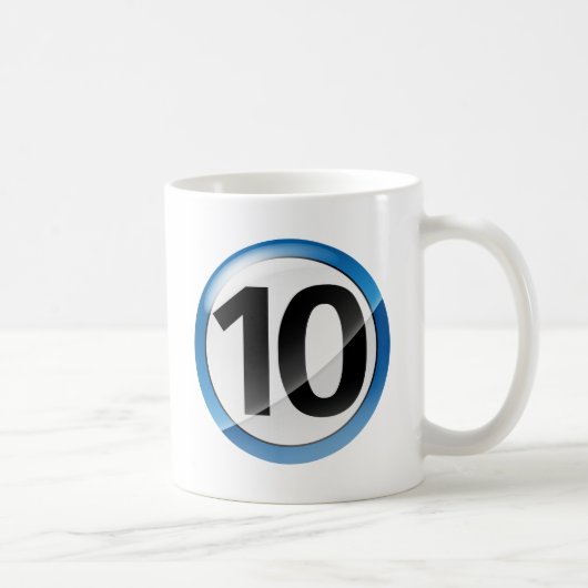Blau der Nr. 10 Kaffeetasse (Rechts)