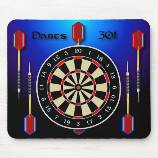 Blau der Pfeile 301 Mousepad (Vorne)