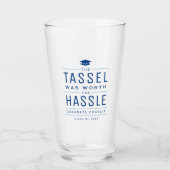 Blau der Tassel war den problematischen Abschluss  Glas (Vorderseite)