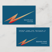 BLAU DER VISITENKARTE-LIGHTNING3 VISITENKARTE (Vorne/Hinten)