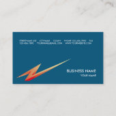 BLAU DER VISITENKARTE-LIGHTNING3 VISITENKARTE (Rückseite)