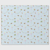 Blau der Wasserfarbe Geschenkpapier (Flach)