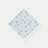 Blau der Wasserfarbe Serviette (Ecke)