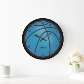 Blau | des Basketball-| personifiziert Große Wanduhr (Zuhause)