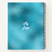 Blau des benutzerdefinierten Logo-Image für das Lo Notizblock (Rückseite)