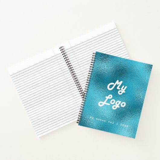 Blau des benutzerdefinierten Logo-Image für das Lo Notizblock (Innenseite)