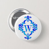 Blau des Buchstabe-W Button (Vorne & Hinten)