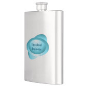 Blau des Elektroingenieurs Flachmann (Links)