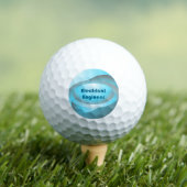 Blau des Elektroingenieurs Golfball (Insitu T-Shirt)