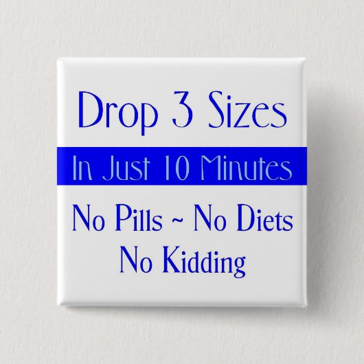 Blau des Knopf-Tropfen-3 Button (Vorderseite)