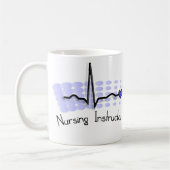 Blau des Krankenpflege-Lehrer-QRS Kaffeetasse (Links)