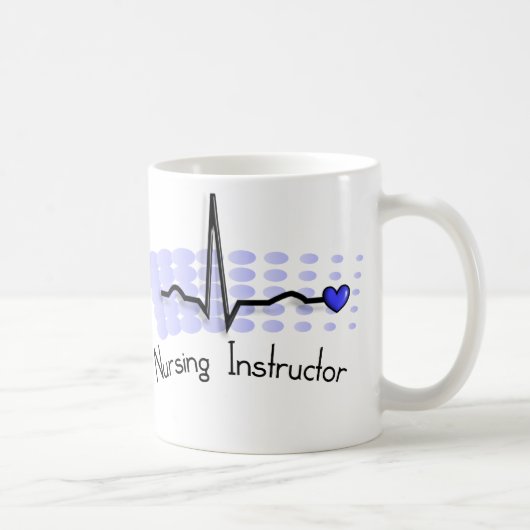 Blau des Krankenpflege-Lehrer-QRS Kaffeetasse (Rechts)