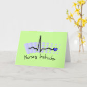 Blau des Krankenpflege-Lehrer-QRS Karte (Gelbe Blume)