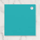 Blau des Meeres aquamarin Geschenkanhänger (Rückseite)