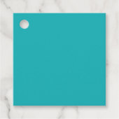 Blau des Meeres aquamarin Geschenkanhänger (Vorderseite)