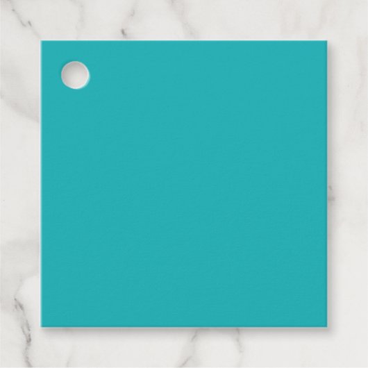 Blau des Meeres aquamarin Geschenkanhänger (Vorderseite)