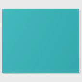 Blau des Meeres aquamarin Geschenkpapier (Flach)