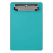 Blau des Meeres aquamarin Mini Klemmbrett (Vorderseite)