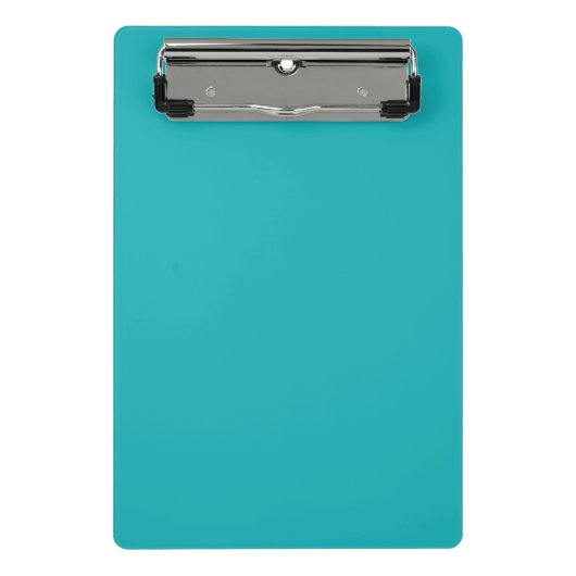 Blau des Meeres aquamarin Mini Klemmbrett (Vorderseite)