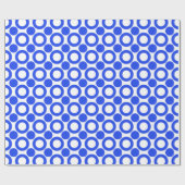 Blau des Punkt-3 Geschenkpapier (Flach)