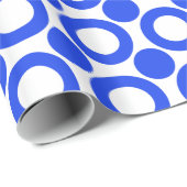 Blau des Punkt-3 Geschenkpapier (Rolleneckpunkt)